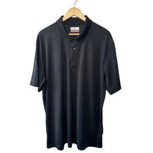 GRANDSLAM Short Sleeve Black Polo Shirt Men's XXL